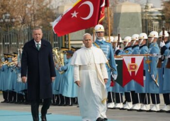 Pope Leo arrives in Turkey on first foreign trip of papacy