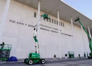 Democratic lawmaker sues to remove Trump’s name from Kennedy Center