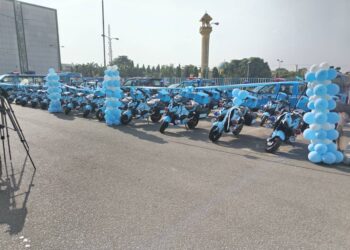 SGF Akume inaugurates 75 electric motorcycles for FRSC