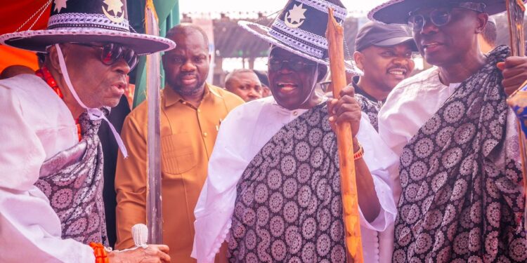 President  Tinubu Participates in historic Eyo festival