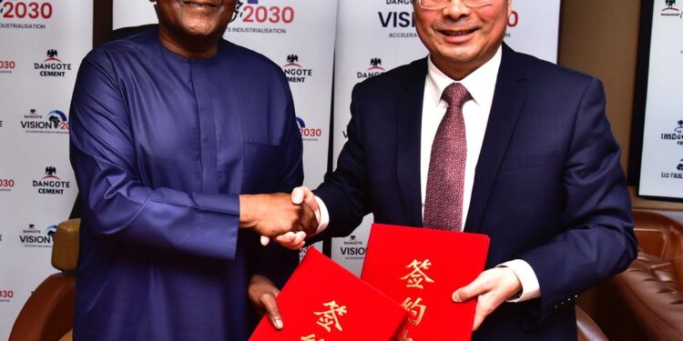 Dangote Cement, Sinoma Sign $1bn Strategic Agreements for cement Projects Across Africa